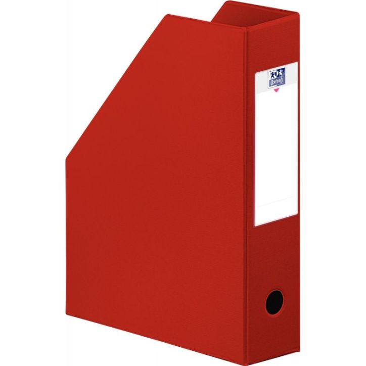 OXFORD Porte-revues en PVC soudé, dos de 7 cm 32x24cm, livré a  plat. Coloris rouge