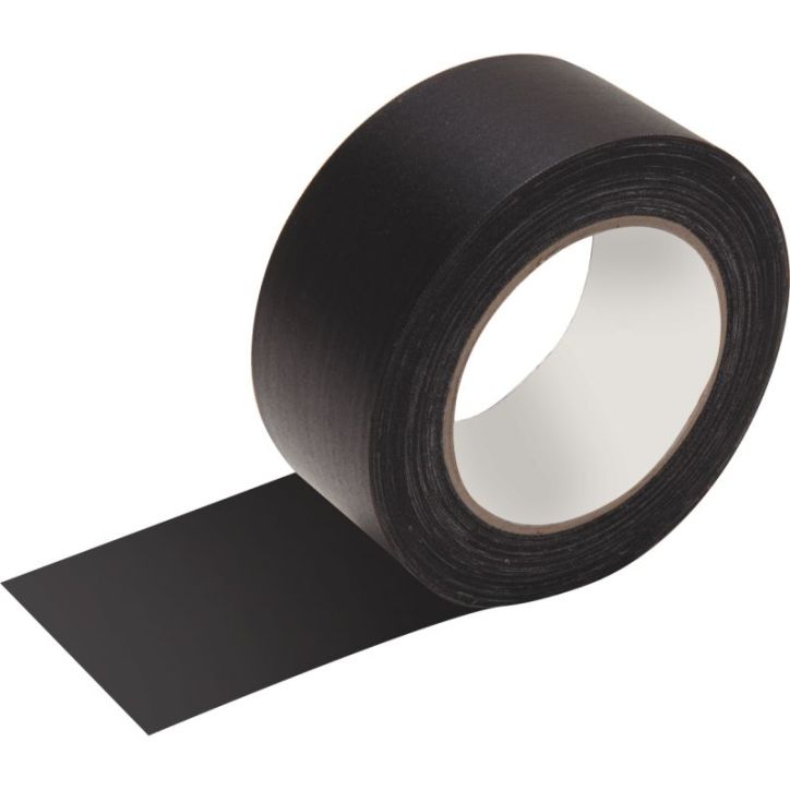 Rouleau adhésif toilé 38mmx2,7m noir TPA 200 38NOI