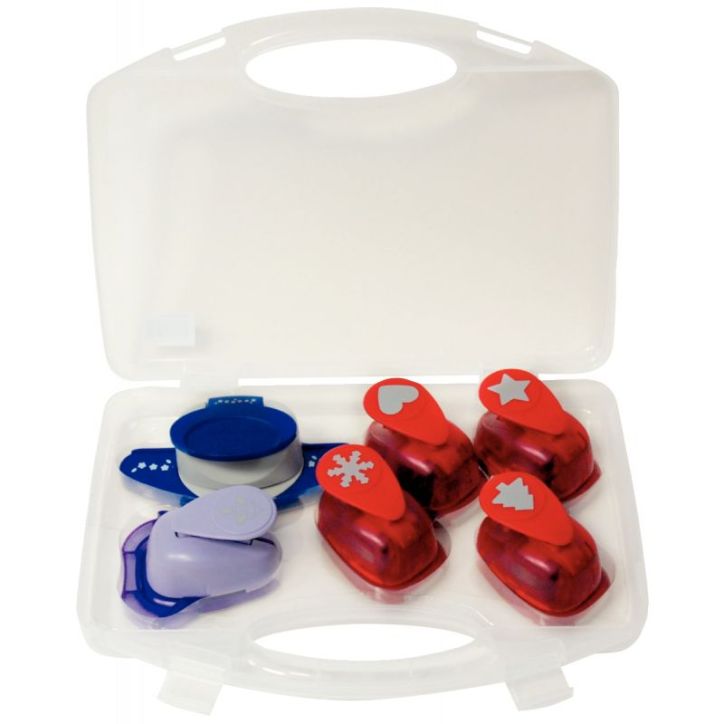 Valise 6 perforateurs fetes de Noel APE800493 WONDAY