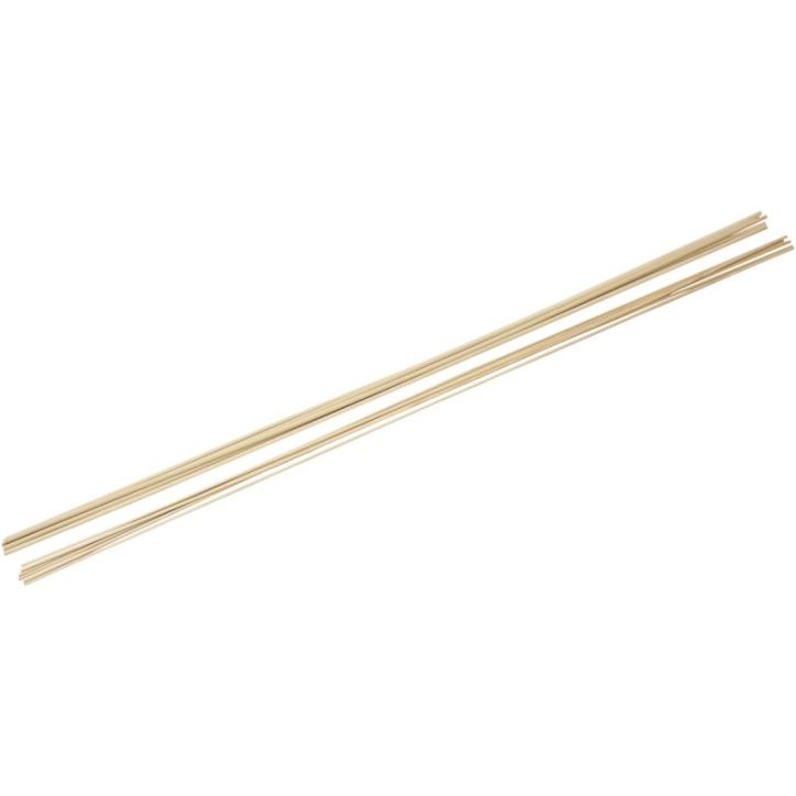 Lot de 20 baguettes rondes diamètres 3 et 5 mm, longueur 91 cm 2079