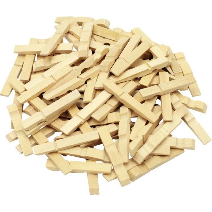 Lot de 500 demi pinces a linge 45 mm 2055