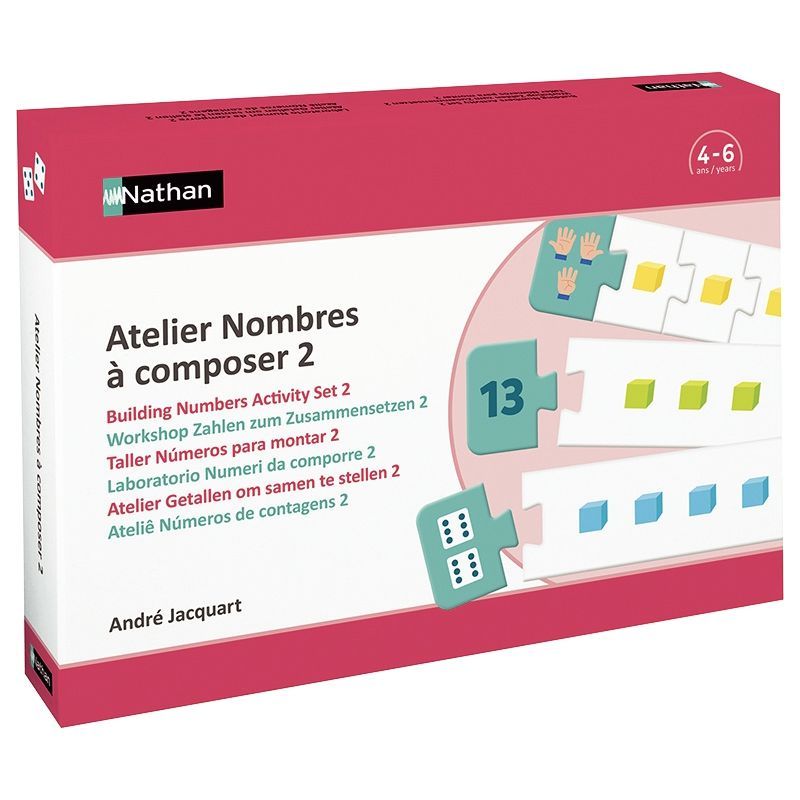 Jeu éducatif Nathan ColorCode - Nombres De 1 à 6, Fiches D'activités Autocorrectives Pour Maternelle (support Vendu Séparément)