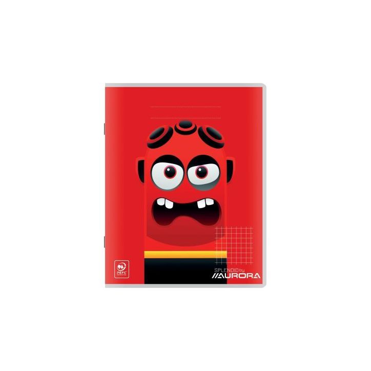 Cahier de brouillon 200 pages 60g, format A5, quadrillé 5x5 100GQ5 AURORA