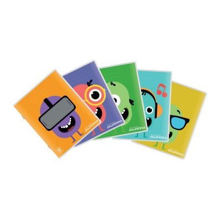 Achetez Cahier piqué écolier 72 pages 80g, ligné 8mm, format A5 136P1L AURORA pas cher sur Ma Ren..