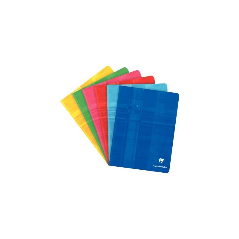 Achetez CLAIREFONTAINE Cahier reliure piqûre petit format 17x22 cm 96 pages grands carreaux Séyès..