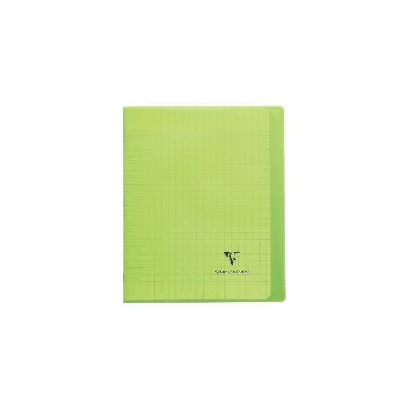 Achetez Piqûre 96 pages 17x22 cm KOVERBOOK, seyès 90g, couverture en polypropylène, vert 951403C ..