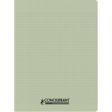 Achetez Piqûre 96 pages CONQUERANT, 17x22 cm, seyès, couv PP vert pastel 100902111 CONQUERANT HAME..