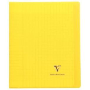 Achetez Piqûre 96 pages 17x22 cm KOVERBOOK, seyès 90g, couverture en polypropylène, jaune 951406C..