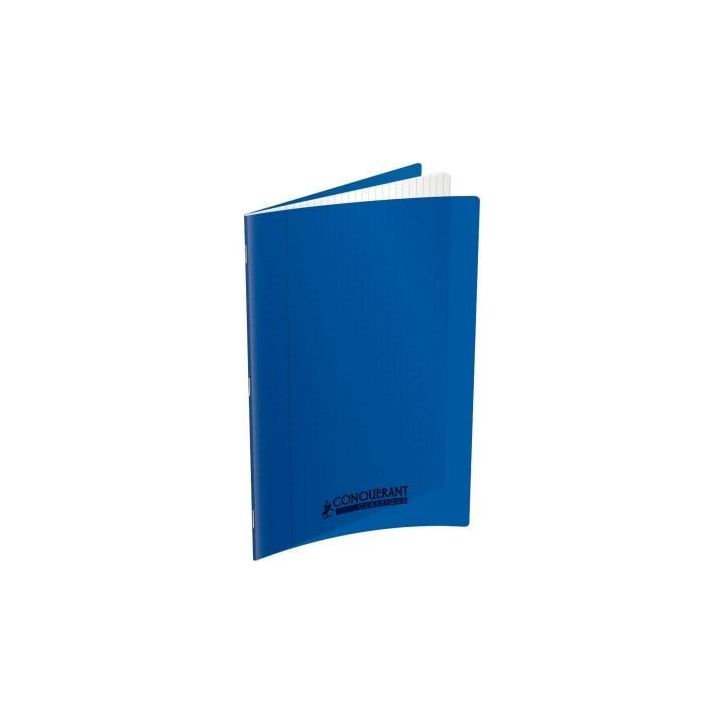 Piqûre 60 pages 24x32 cm seyès 90g couverture en polypropylène bleu 400173505 HAMELIN