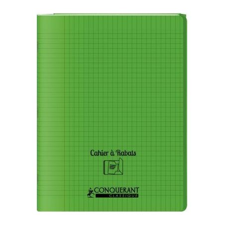 Achetez Piqûre 48 pages couverture polypropylène avec 2 rabats format 24x32 cm seyes vert 40010401..