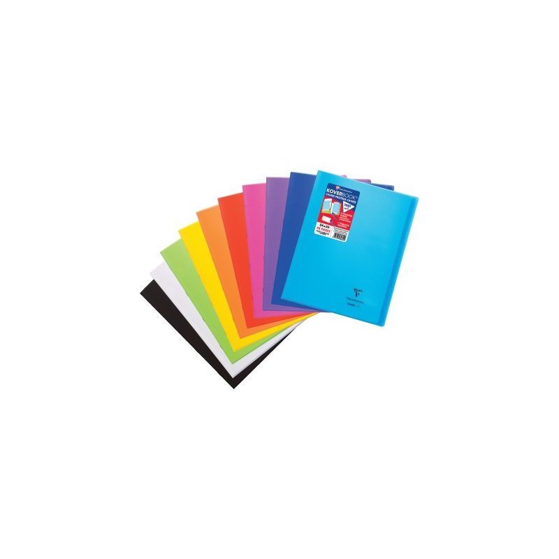 Achetez Piqûre 48 pages KOVERBOOK, format 24x32 cm, quadrillé 5x5, couverture polypropylène color..