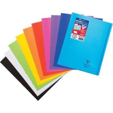 Achetez Piqûre 48 pages KOVERBOOK, format 24x32 cm, quadrillé 5x5, couverture polypropylène color..