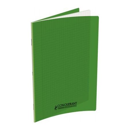 Achetez Piqûre 140 pages 24x32 cm, seyès, couverture polypropylène, vert 400089826 CONQUERANT HAM..