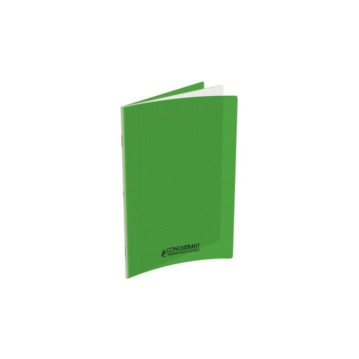 Piqûre 60 pages 24x32 cm seyès 90g couverture en polypropylène vert 400173538 HAMELIN