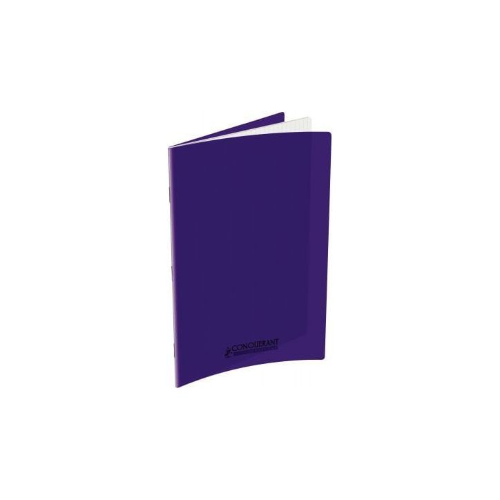 Piqûre 96 pages 24x32 cm, seyès 90g couverture polypropylène violet 100105481 HAMELIN