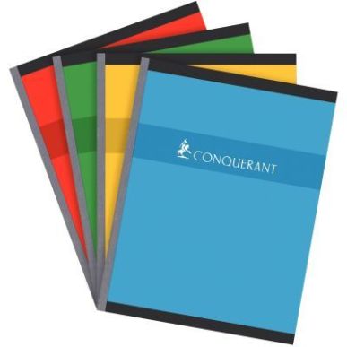 Achetez CONQUERANT C7 Cahier reliure brochure 17x22 cm 192 pages 70g petits carreaux 5x5 NF pas cher..