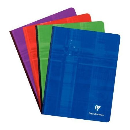 Achetez CLAIREFONTAINE Cahier reliure brochure 17x22 cm 192 pages grands carreaux Séyès papier 90g..