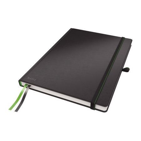 Achetez Cahier broché 160 pages LEITZ Complete, format A4, ligné 100g, noir 44720095 LEITZ pas che..