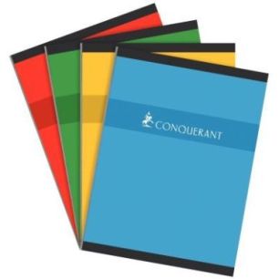 Achetez CONQUERANT C7 Cahier reliure brochure 24x32cm 192 pages 70g grands carreaux Séyès pas cher..