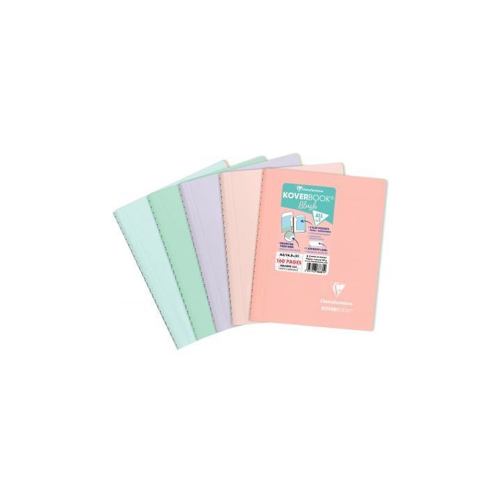 Reliure intégrale KOVERBOOK BLUSH, 160 pages, format A5, quadrillé 5x5 366681C CLAIREFONTAINE