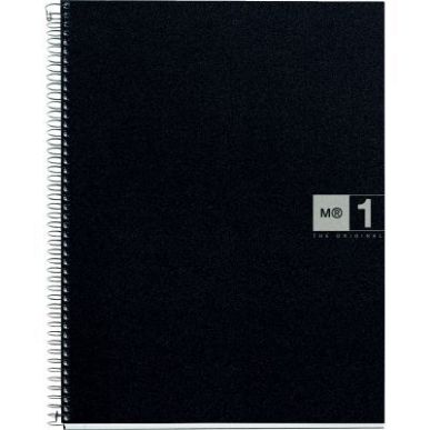 Achetez NOTEBOOK MIQUELRIUS format A5, 80 feuilles 70g, quadrillé 5x5, couverture PP noir, intérie..