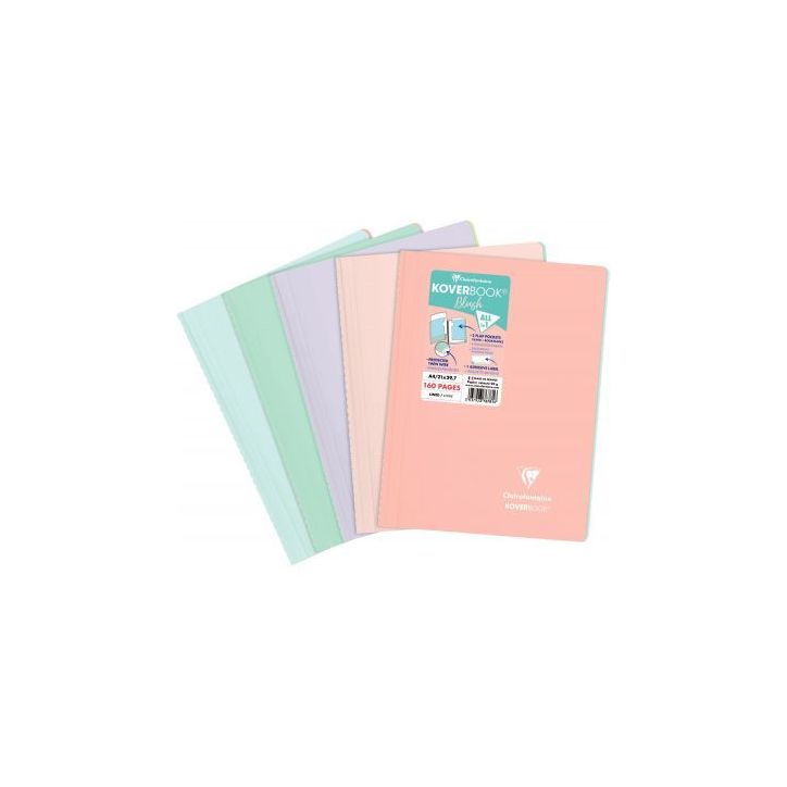 Reliure intégrale Koverbook Blush, 160 pages, format A4, ligné 376781C KOVERBOOK CLAIREFONTAINE