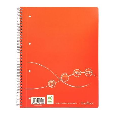 Achetez Cahier à reliure intégrale Excellence 160 pages, format A4+, quadrillé 5x5, papier 70g 40..