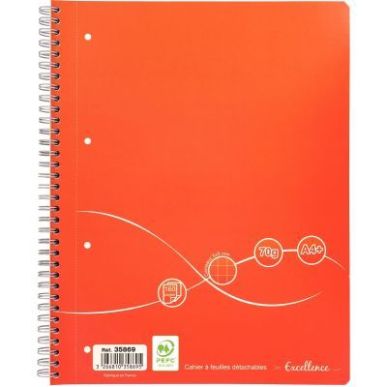 Achetez Cahier à reliure intégrale Excellence 160 pages, format A4+, quadrillé 5x5, papier 70g 40..