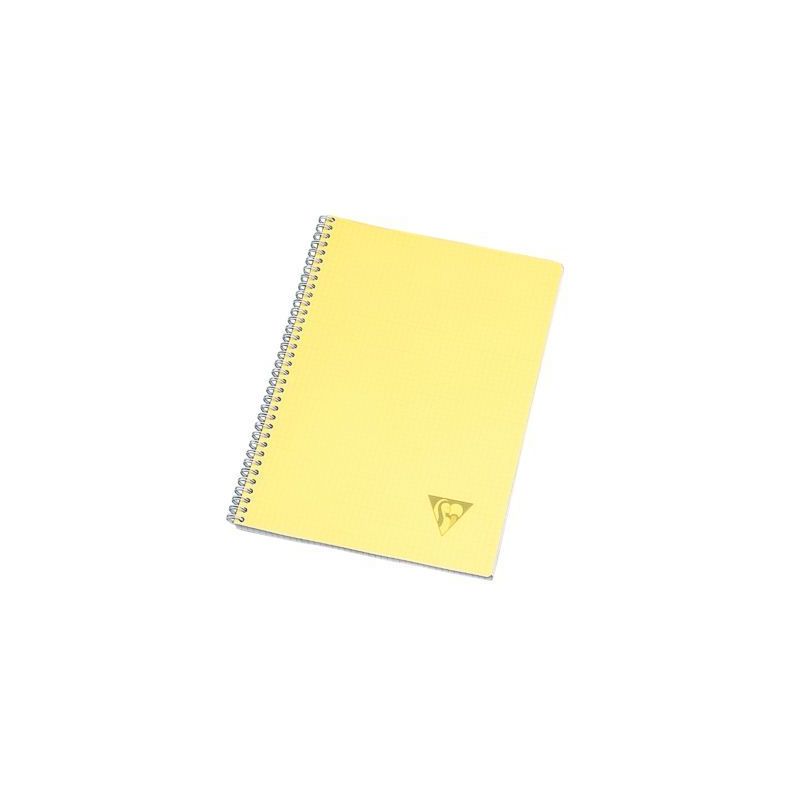 Achetez CLAIREFONTAINE Cahier spirale couverture polypro 100 pages A4 grands carreaux pas cher sur M..