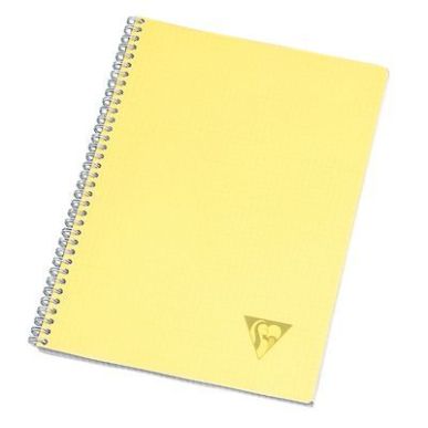 Achetez CLAIREFONTAINE Cahier spirale couverture polypro 100 pages A4 grands carreaux pas cher sur M..