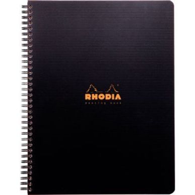 Achetez Cahier 160 pages MEETING BOOK RHODIACTIVE, format A4+, couverture en polypropylène noir 119..