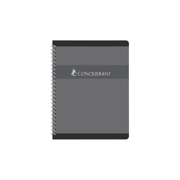 CONQUERANT C7 Cahier reliure spirale 21x29,7 cm 180 pages 70g grands carreaux séyès NF