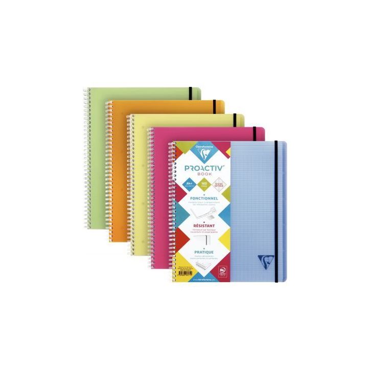 Cahier-trieur à reliure intégrale PROACTIV'BOOK LINICOLOR, 160 pages, format A4+, seyès 328171C LINICOLOR C(...)