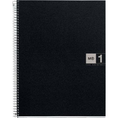 Achetez NOTEBOOK MIQUELRIUS format A4, 80 feuilles 70g, quadrillé 5x5, couverture PP noir, intérie..