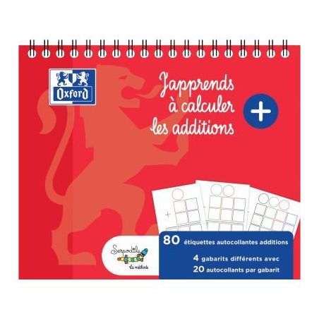 Achetez Bloc de gabarits d'additions, 80 étiquettes 400194403 OXFORD SERPODILE pas cher sur Ma Rent..