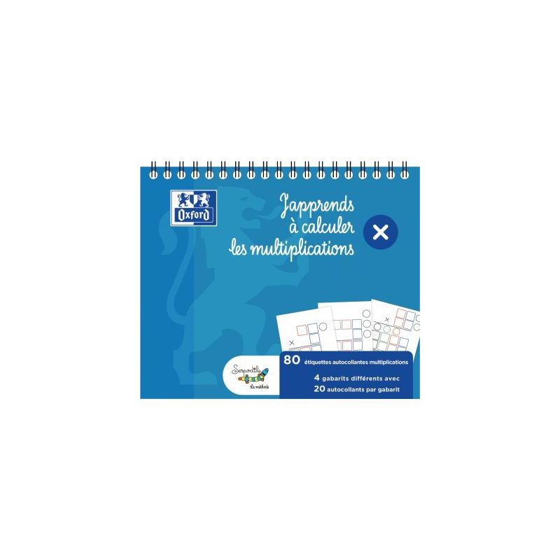 Achetez Bloc de gabarits de multiplications, 80 étiquettes 400194406 OXFORD SERPODILE pas cher sur ..