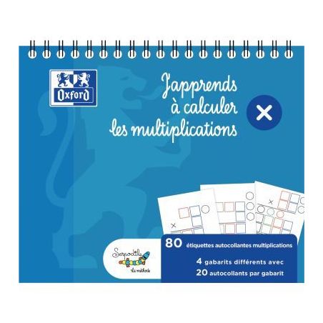 Achetez Bloc de gabarits de multiplications, 80 étiquettes 400194406 OXFORD SERPODILE pas cher sur ..