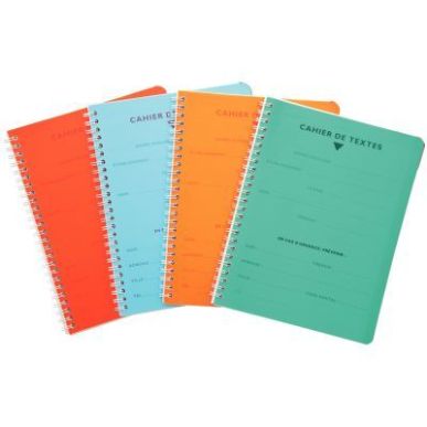 Achetez Cahier de texte, 17x22 cm, séyès Reliure intégrale, 124 pages, blanc, 90g 458460C CLAIREF..