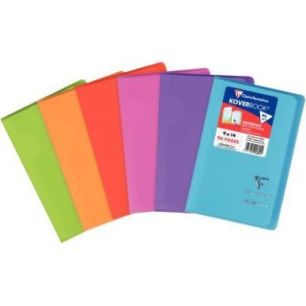 Achetez Carnet piqué 96 pages KOVERBOOK, format 9x14 cm, quadrillé 5x5, coloris assortis 921601C K..