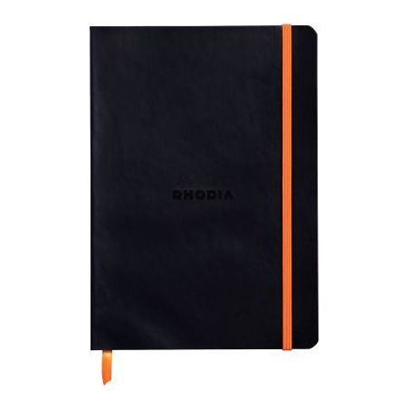 Achetez Carnet 160 pages RHODIARAMA format A5, dot (pointillés), couverture souple en simili cuir, ..