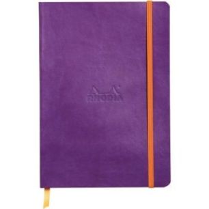 Achetez Carnet RHODIARAMA format A5 160 pages, ligné, couverture souple en simili cuir, violet 1174..