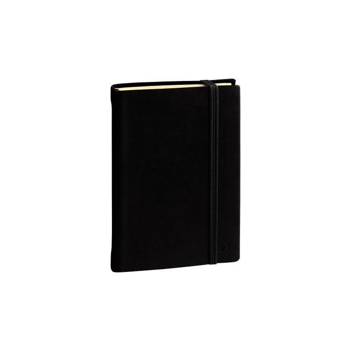 Carnet ligné Silk 10x15cm noir 2371193Q QUO VADIS