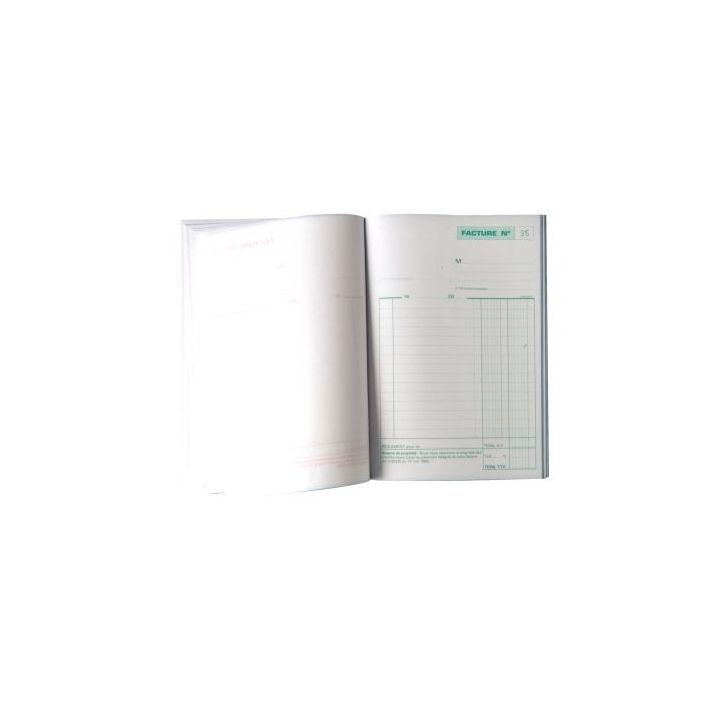 Manifold Factures NCR format 14,8 x 21 cm 50 duplicatas autocopiants 3278E EXACOMPTA