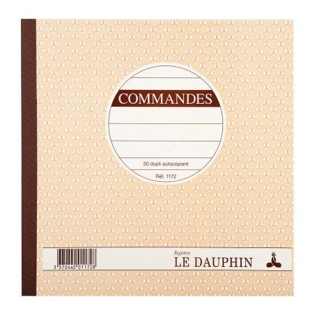Achetez Manifold Commandes NCR 21 x 21 cm 50 duplicatas autocopiants 1172D LE DAUPHIN pas cher sur M..
