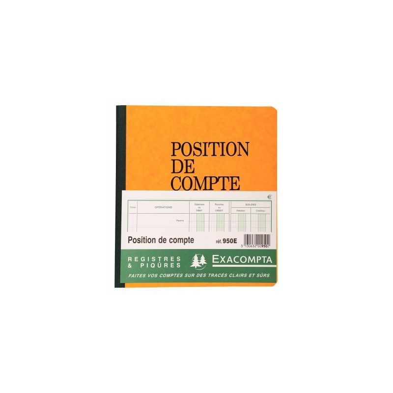 Achetez Piqûre de 20 feuilles positions de compte format 21 x 19 cm 950E EXACOMPTA pas cher sur Ma .. Achetez Piqûre de 20 feuilles positions de compte format 21 x 19 cm 950E EXACOMPTA pas cher sur Ma ..
