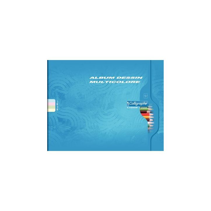 Album pour collage 48 pages CALLIGRAPHE, format 25x32 cm à l'italienne, papier multicolore 80g 7556C CALLIGRA(...)