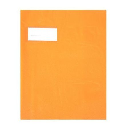 Achetez Paquet de 10 protèges-cahier épaisseur 21/100ème 17x22 cm PVC orange 1110433 orang pas ch..