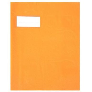 Achetez Paquet de 10 protèges-cahier épaisseur 21/100ème 17x22 cm PVC orange 1110433 orang pas ch..