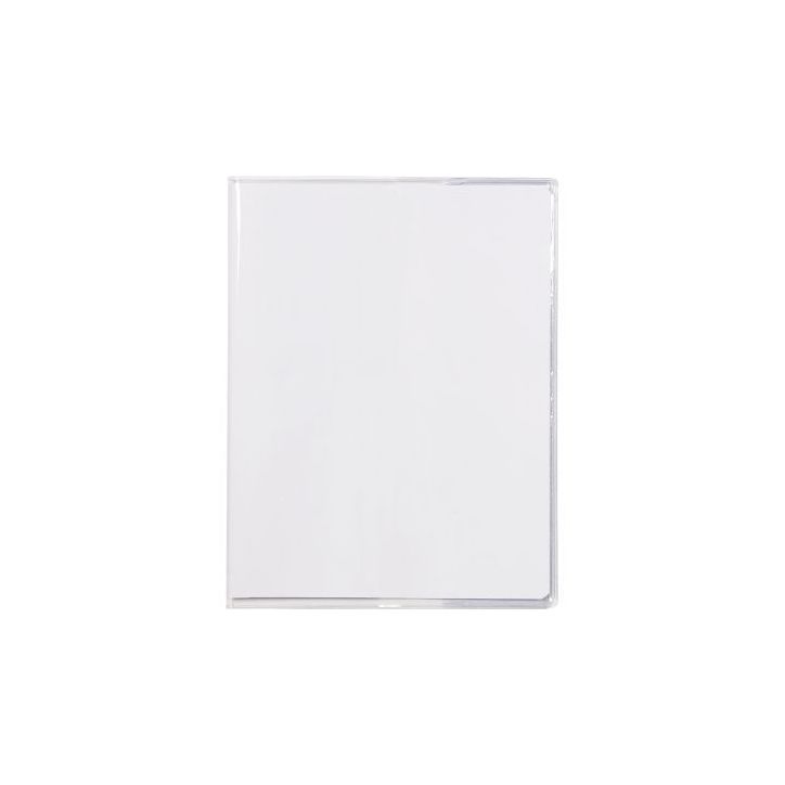 Protège cahier pvc 17x22 incolore à  rabats 73100C CLAIREFONTAINE