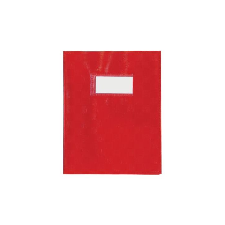 Protège-cahier PP opaque + étiquette, format A5, rouge 11102PPR AURORA